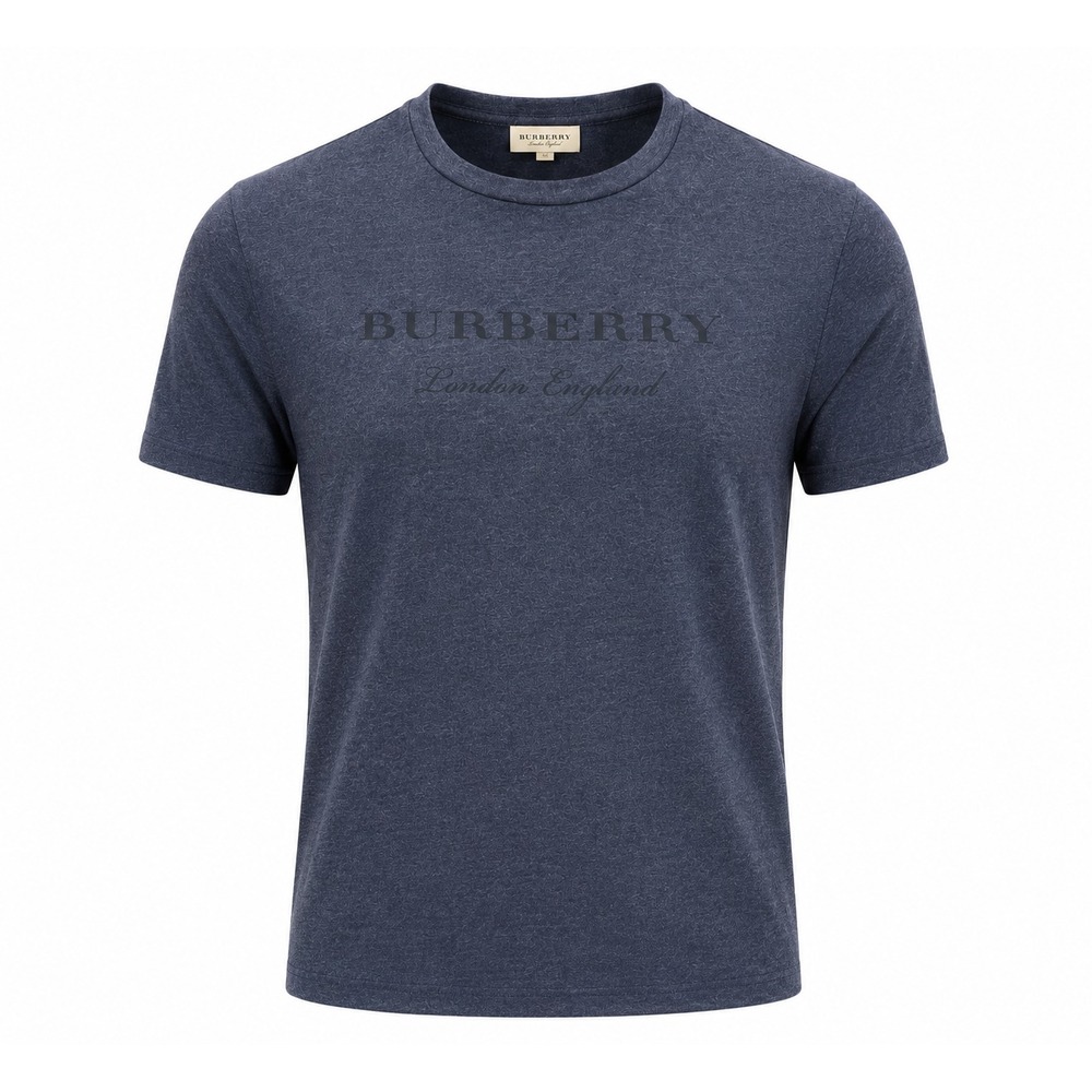 Burberry London England Logo Tee Blue Crew Neck Short Sleeve Men's M